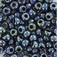 Miyuki seed beads 6/0 - Metallic iris gunmetal 6-456
